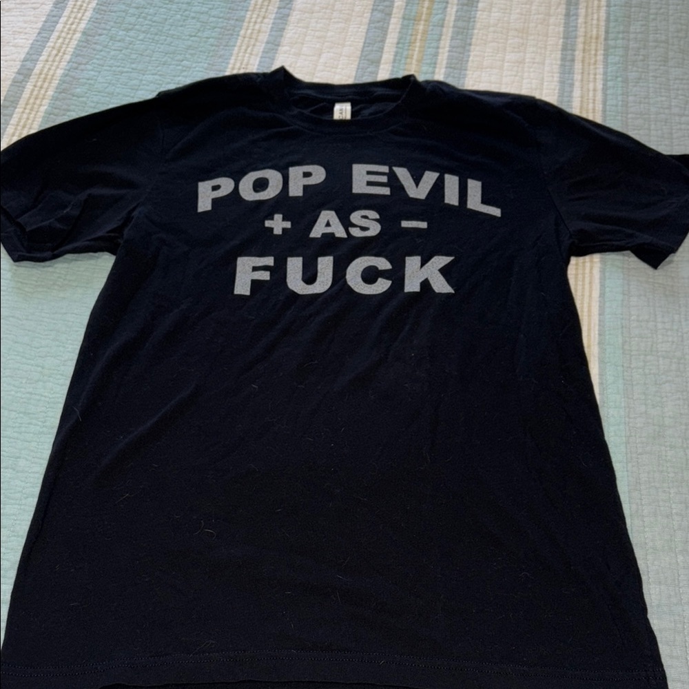 Bella Canvas POP EVIL AF Black and Gray Concert Tee -NWOT
